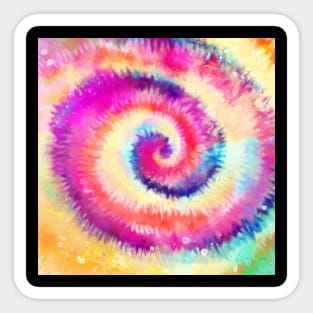 Tie Dye Colorful Print Sticker